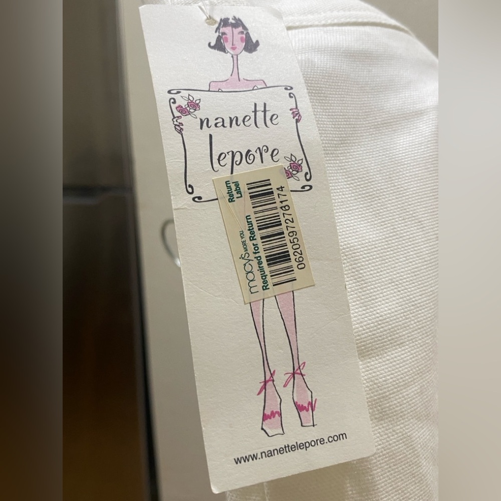 NWT Nanette Lepore Chic White Tucked Pocket Mini Skirt - Picture 4 of 6